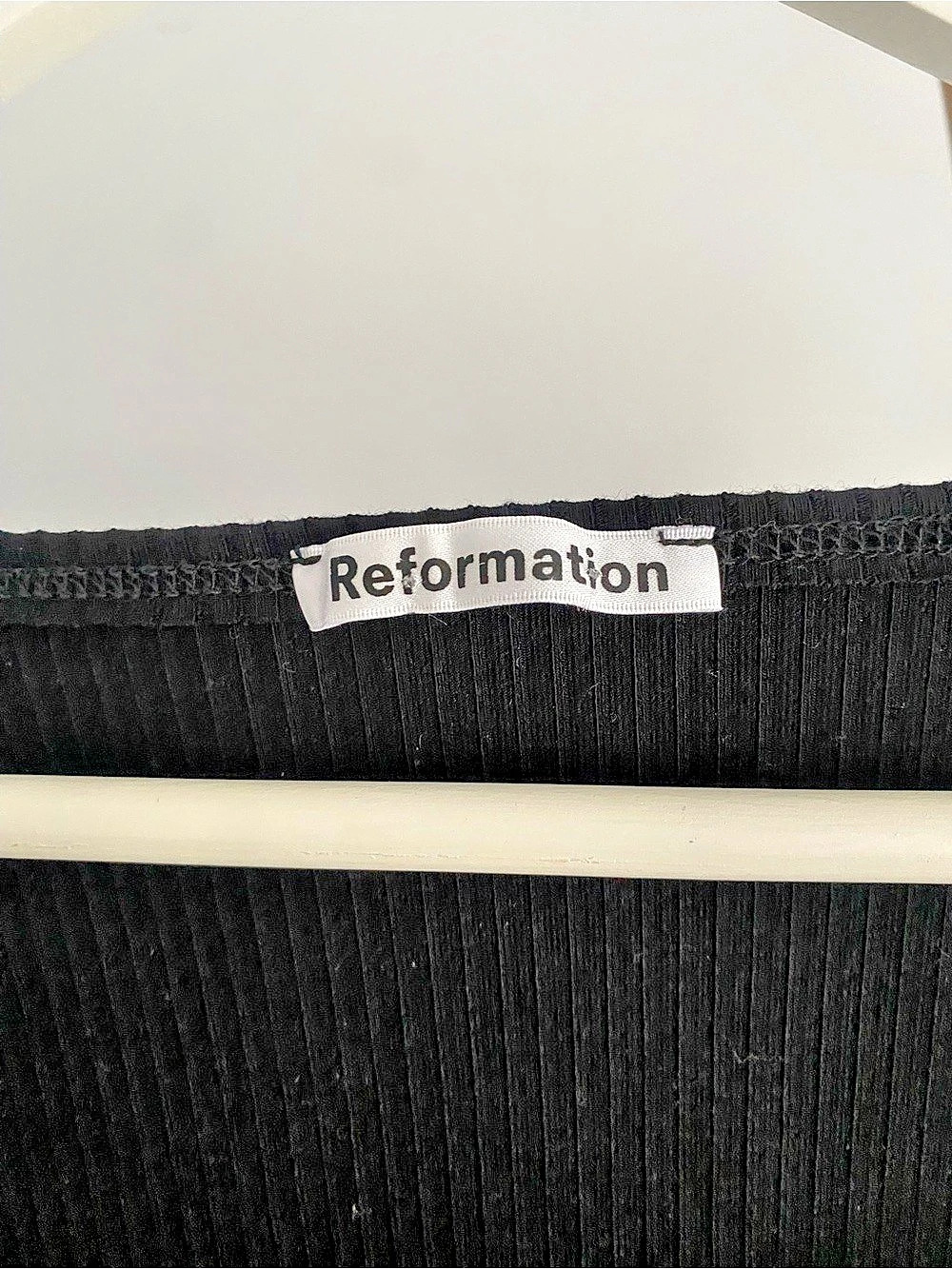 Reformation Ribbed Button-Front top - Picture 2 of 3